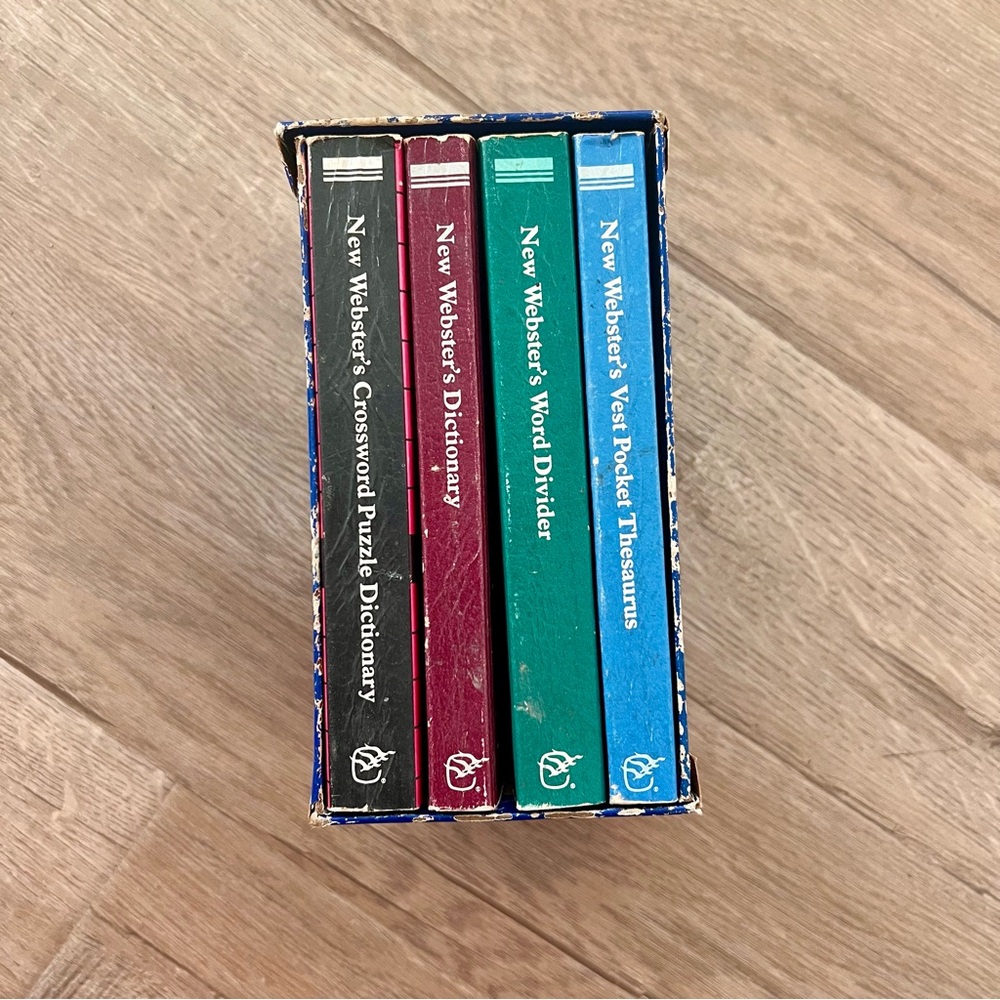 The New Webster's Mini Reference Books, 1976-78 Vintage 4 Books Set With Cover